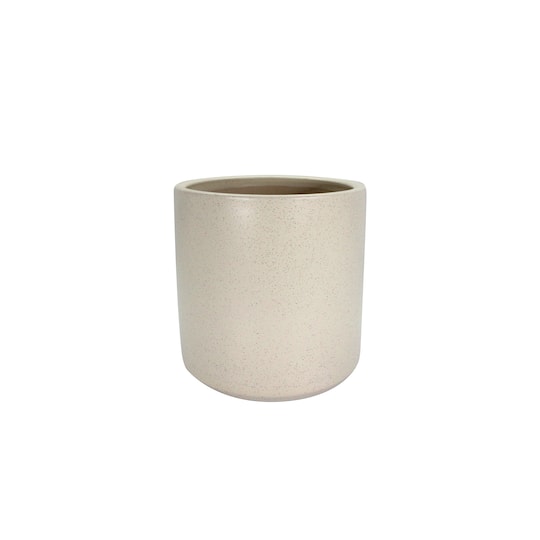 7.8&#x22; Cream Speckled Ceramic Pot by Ashland&#xAE;